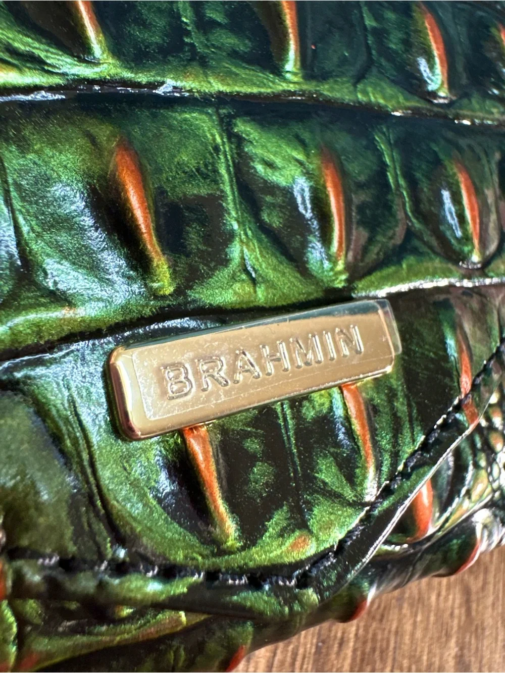 Brahmin NWT Veronica - Samba Melbourne (#2)- Deep Green & Copper